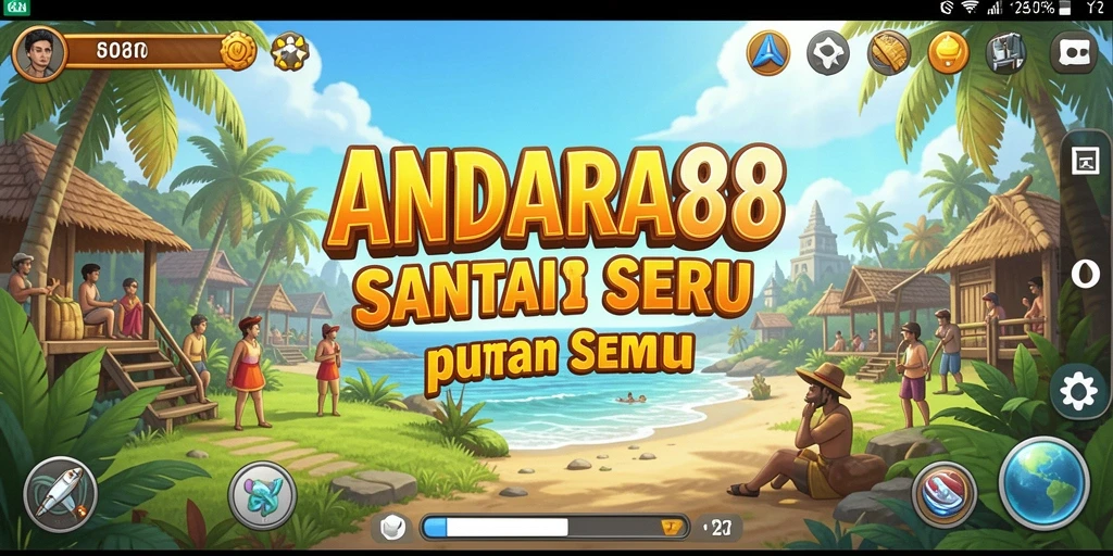 Tampilan gameplay yang seru dan berwarna-warni dari ANDARA88.