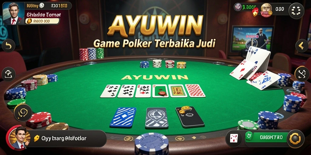 Tampilan gameplay AYUWIN yang seru dan interaktif dalam permainan poker.