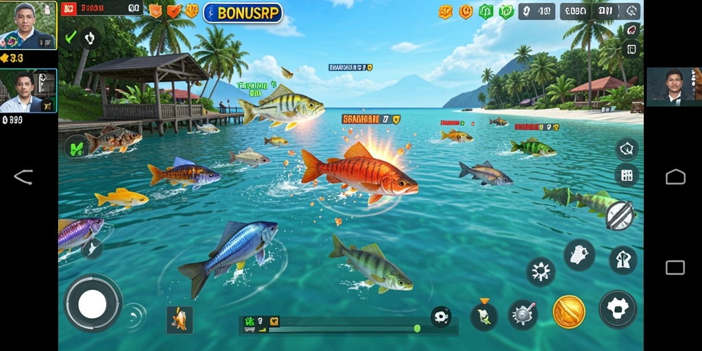 Gameplay menarik dalam BONUSRP dengan efek visual memukau.