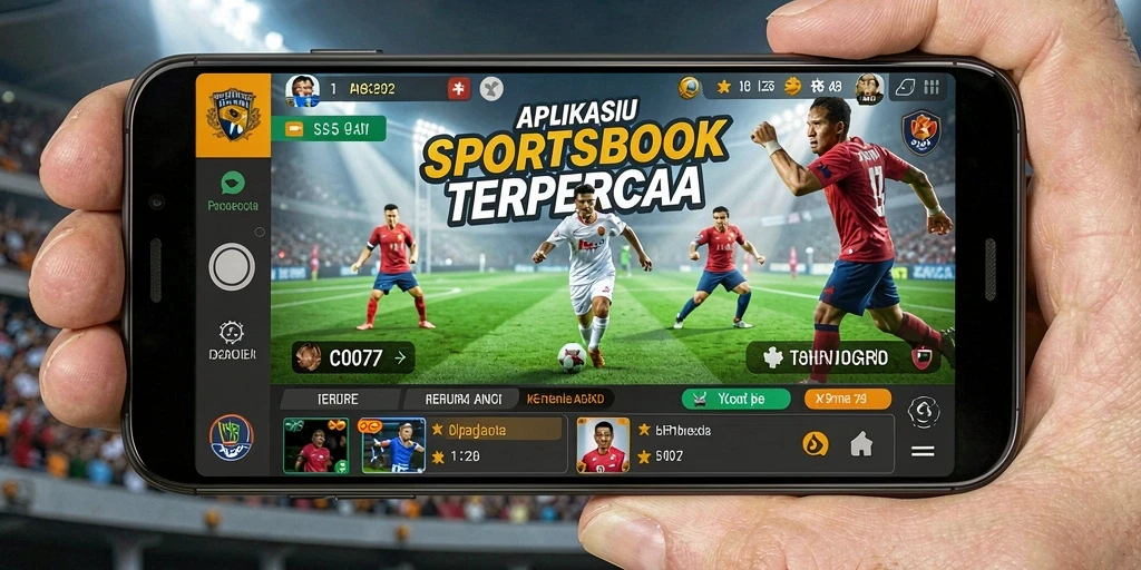 Tampilan utama C0077 menampilkan pilihan taruhan olahraga yang lengkap.