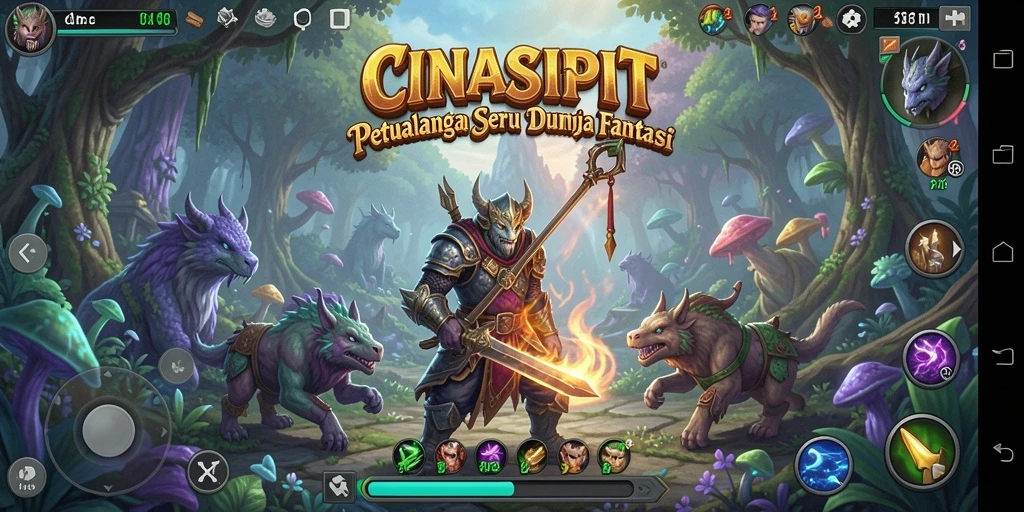 Screenshot utama CINASIPIT menampilkan gameplay yang menakjubkan dan karakter yang menarik.