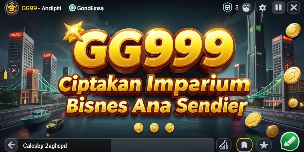 Tampilan gameplay GG999 yang menarik dan penuh tantangan bisnis.