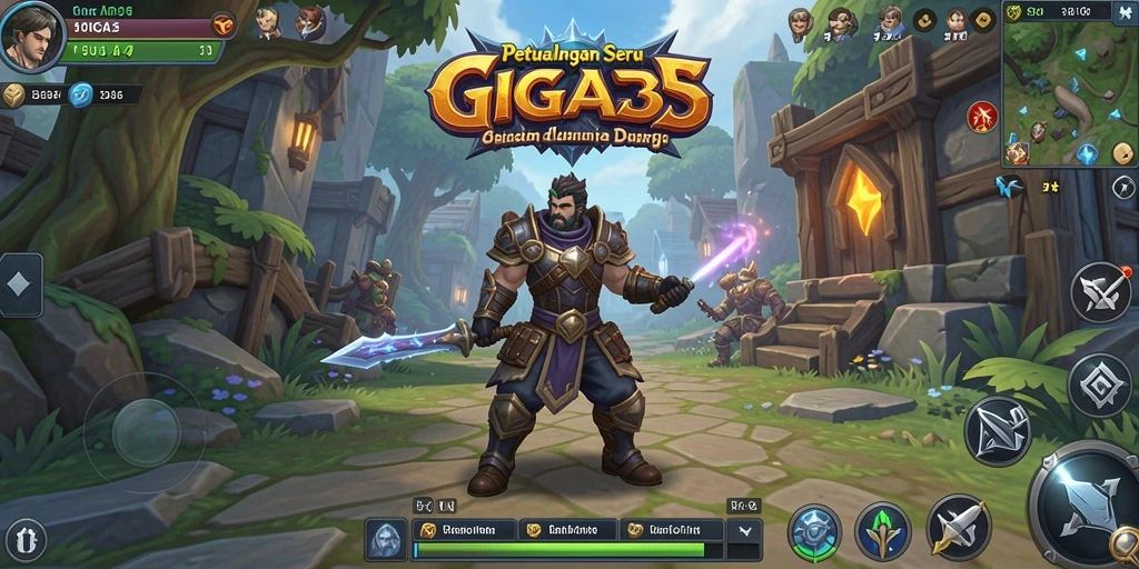 Tangkapan layar GIGA33 menampilkan aksi pertarungan seru di dunia ARPG.