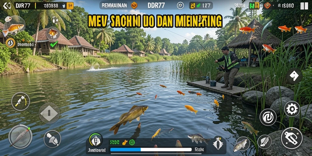 Tangkapan besar di danau yang menakjubkan.