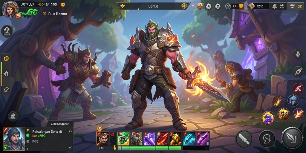 Gameplay seru dalam dunia fantasi ARPG JKTPLUS.