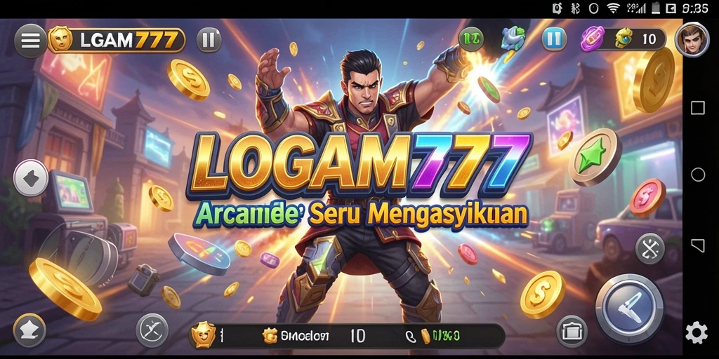 Tampilan gameplay LOGAM777 yang penuh aksi dan keseruan.