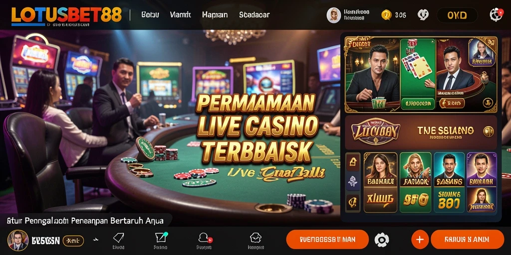 Gameplay seru dan interaktif di LOTUSBET88 Live Casino.