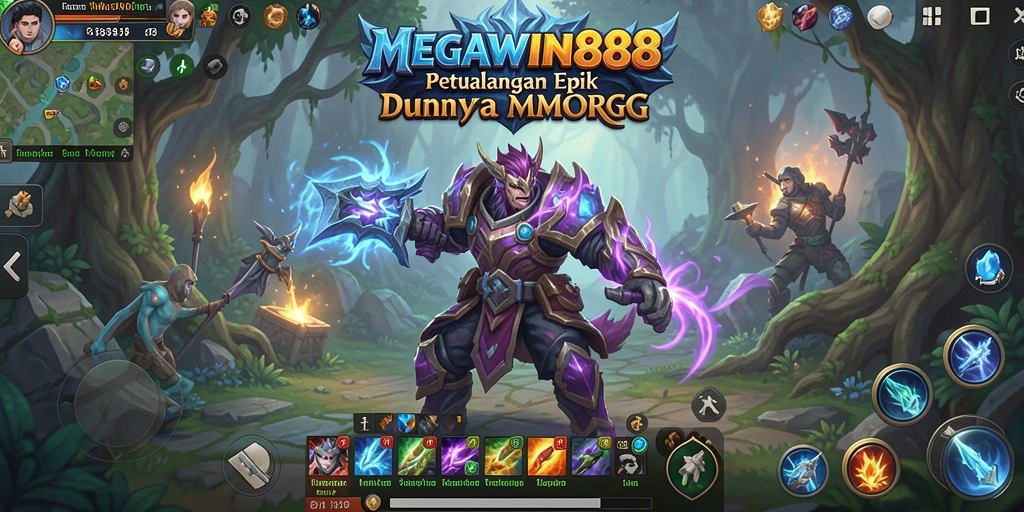 Tampilan gameplay seru di dunia fantasi MEGAWIN888.