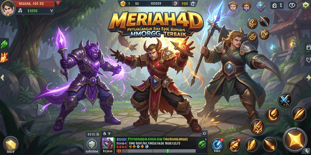 Tampilan gameplay seru di dunia fantasi MERIAH4D.