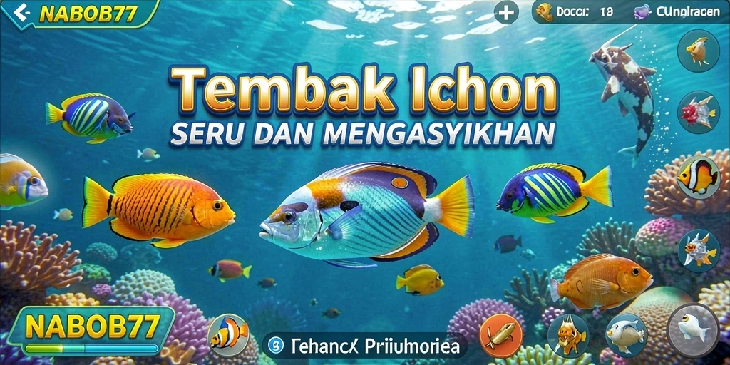 Gameplay seru NABOB77 saat menangkap ikan.