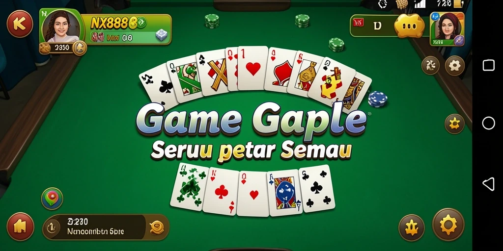 Gameplay seru Gaple di NX888 dengan interaksi pengguna yang menarik.