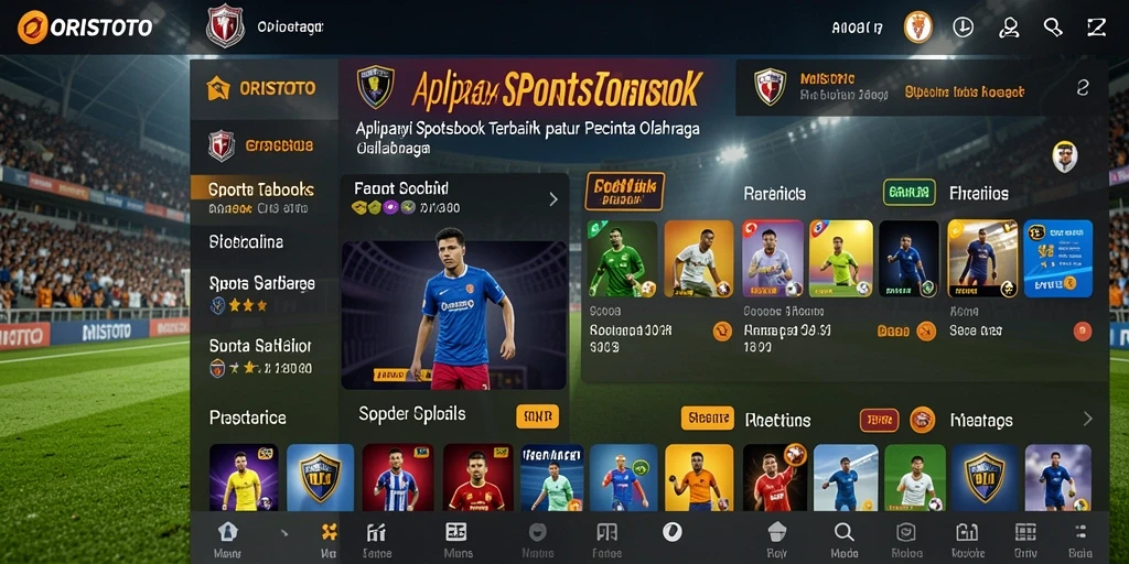 Tampilan gameplay ORISTOTO yang menarik dengan berbagai pilihan taruhan olahraga.