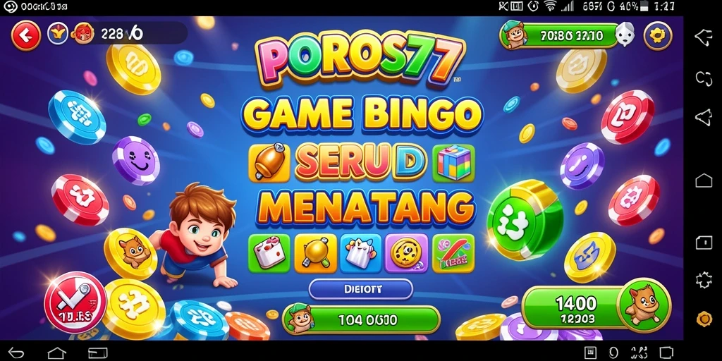 Tampilan gameplay seru dalam permainan Bingo POROS77.
