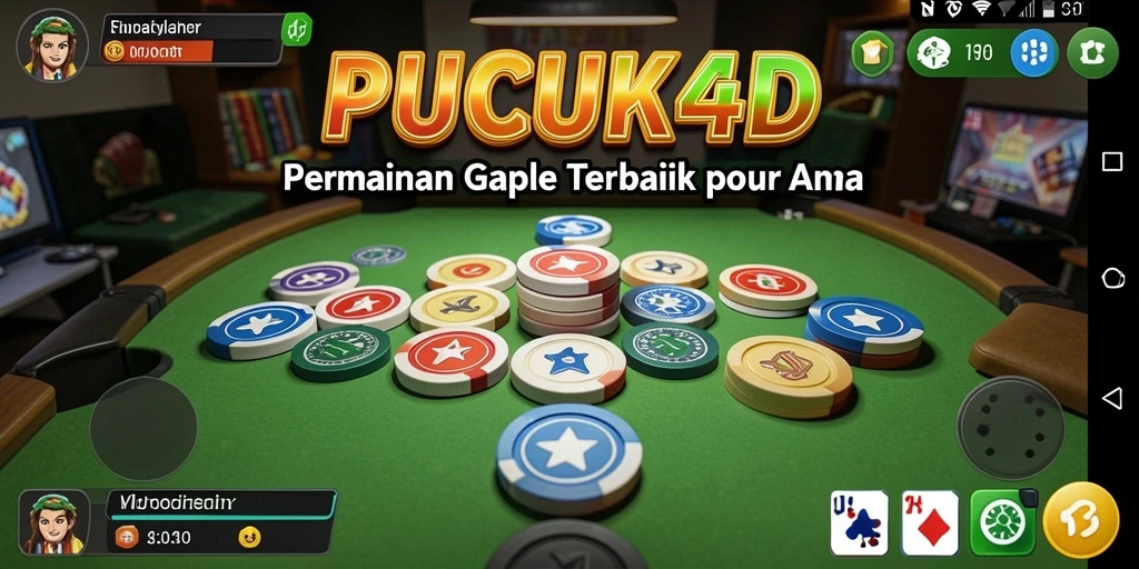 Tampilan menawan dari gameplay Gaple di PUCUK4D.