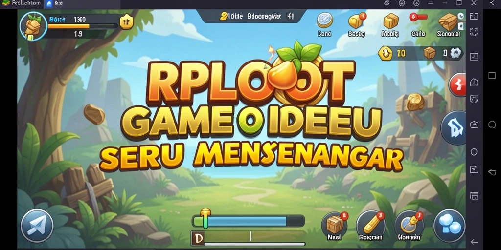 Screenshot gameplay RPLOOT dengan karakter beraksi dalam dunia Idle.