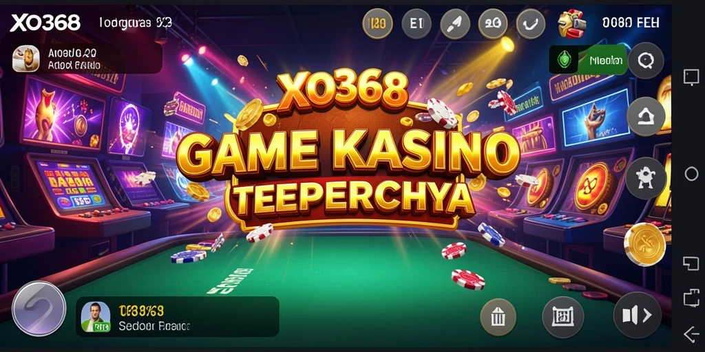 Tampilan gameplay menarik dari XO368 yang menghadirkan suasana kasino.
